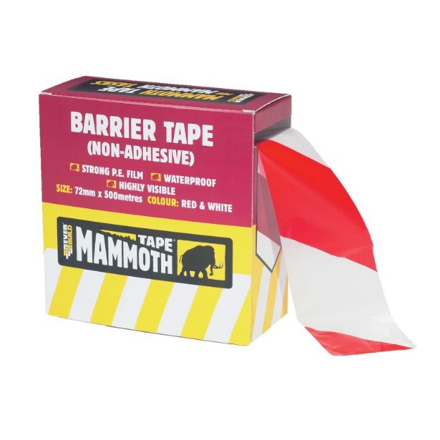 Picture of Barrier Tape Non Adhesive Red/White - 72x500m