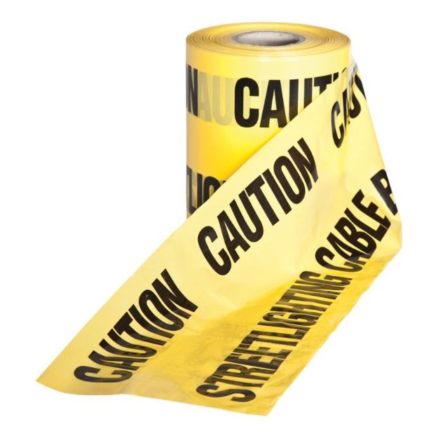 Picture of Underground Warning Tape Yellow [Street Lighting] - 365m