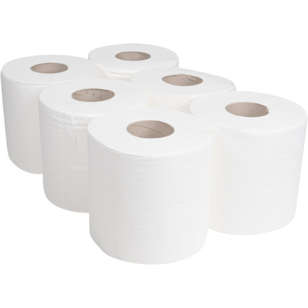 Picture of Soudal Centre Feed Paper Wipe Roll White 190x150m