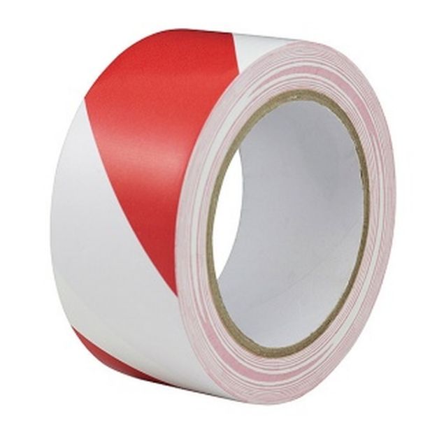 Picture of Hazard Warning Tape S/A Red/White - 50x33m