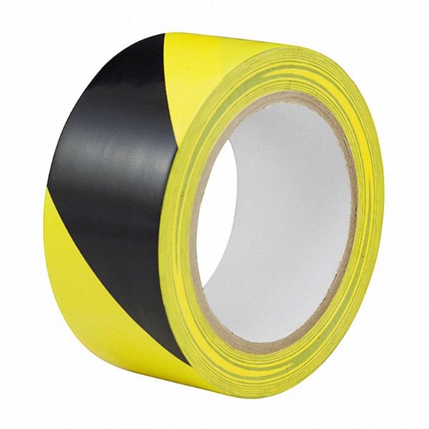Picture of Hazard Warning Tape S/A Yellow/Black - 50x33m
