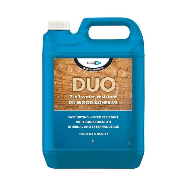 Picture of DUO 2 in 1 Water Resistant Wood Adhesive D3 5 Litre