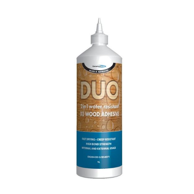 Picture of DUO 2 in 1 Water Resistant Wood Adhesive D3 1 Litre