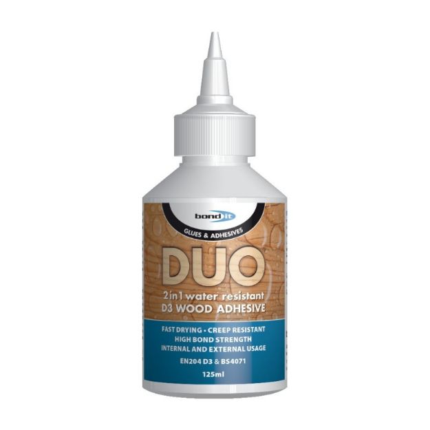 Picture of DUO 2 in 1 Water Resistant Wood Adhesive D3 125ml