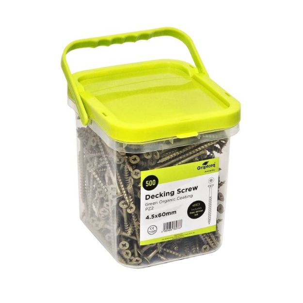 Picture of Griptorq Decking Screw Tub/500 - 4.5 x 60